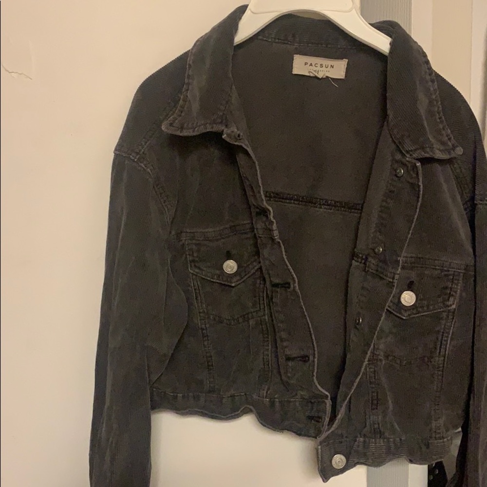 black jean jacket